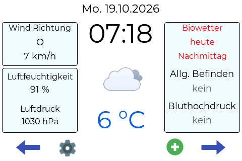 Hauptscreen / Main screen