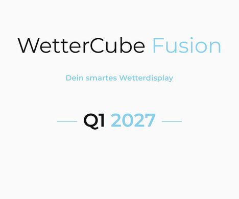 ▶ Teaser (30 s): Größer · Besser · Interne Umweltsensoren · MQTT ready · Inkl. aller WetterCubePlus-Funktionen